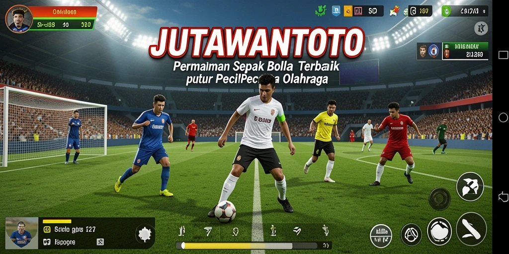 Tampilan gameplay JUTAWANTOTO dengan aksi seru di lapangan.