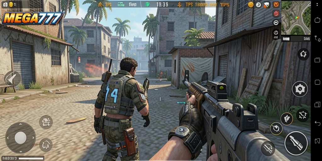 Screenshot gameplay MEGA777 yang penuh aksi dan strategi.
