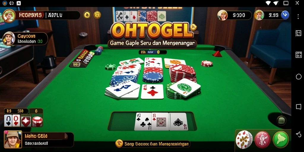 Tampilan seru gameplay Gaple di OHTOGEL.