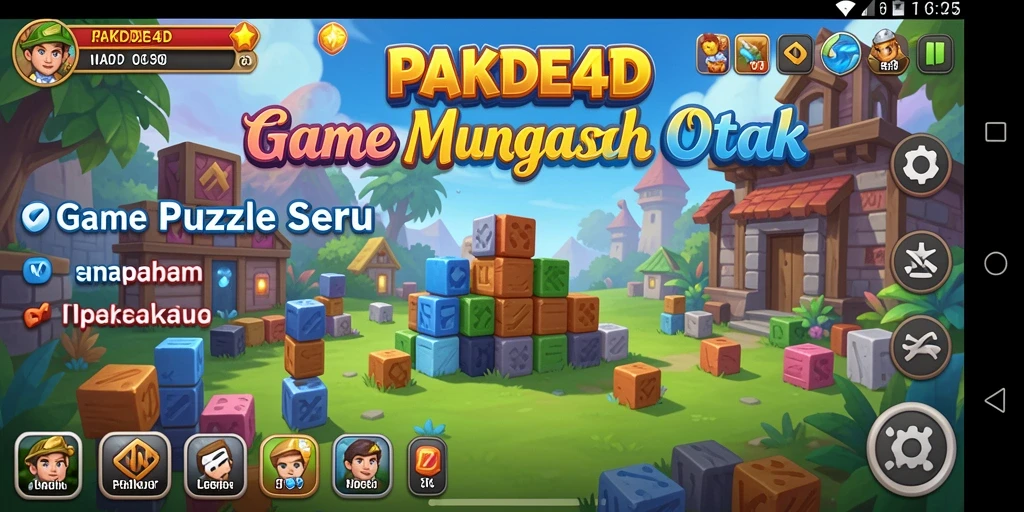 Screenshot PAKDE4D menampilkan gameplay Puzzle yang menantang dan seru.