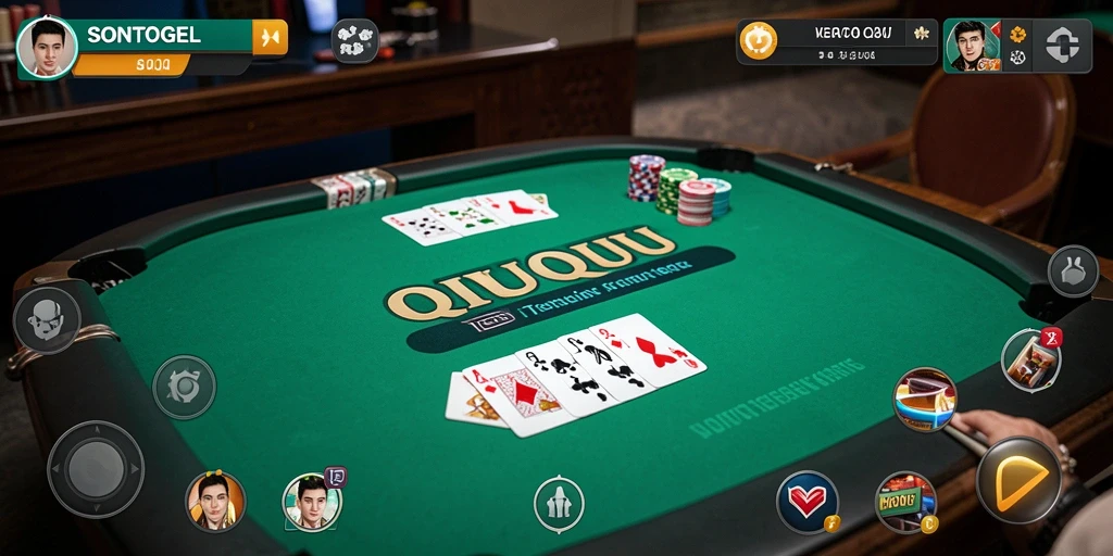 Tampilan gameplay QiuQiu yang menegangkan di SONTOGEL.